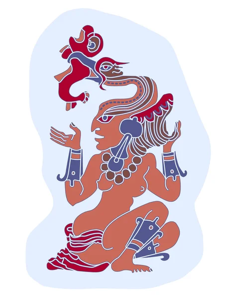 Ancienne déesse de l'eau — Image vectorielle
