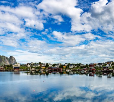 Lofoten archipelago islands clipart