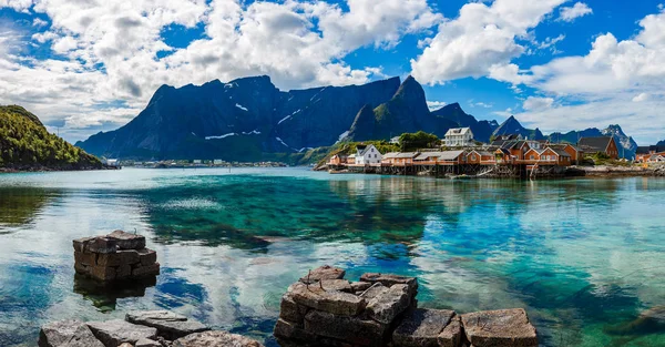 Panorama Lofoten eilandengroep eilanden — Stockfoto