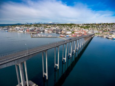 Köprü şehrin Tromso, Norveç