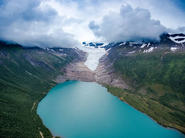 Ledovec Svartisen v Norsku. — Stock fotografie