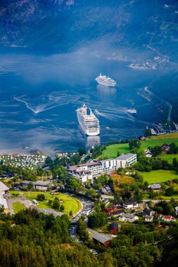 Geiranger fiyort, Norveç.