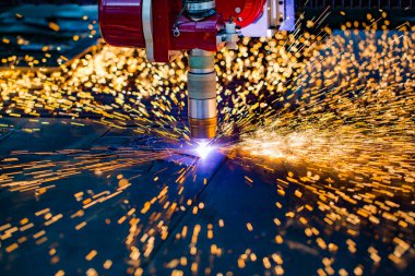CNC lazer plazma kesimi metal, modern endüstriyel teknoloji.