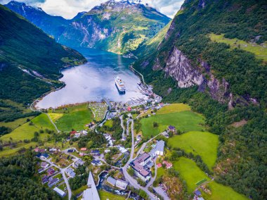 Geiranger fiyort, Norveç.