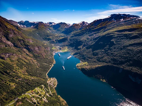 Geiranger fjord, Norvégia. — Stock Fotó