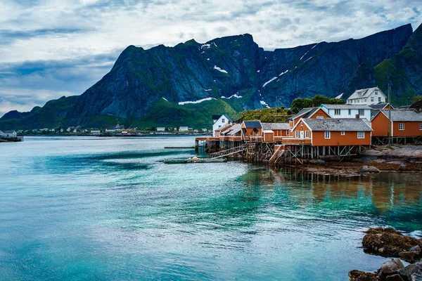 Lofoten szigetcsoport szigetek Norvégia — Stock Fotó