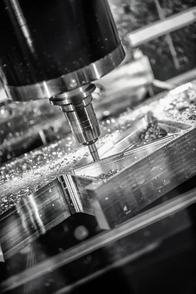 Metaalbewerking Cnc freesmachine. — Stockfoto