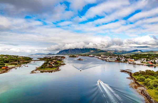 Bronnoysund Norwegia timelapse — Zdjęcie stockowe