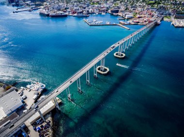 Köprü şehrin Tromso, Norveç