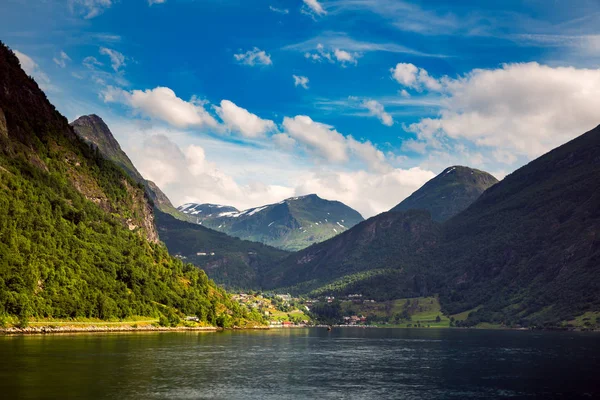 Geiranger fiyort, Norveç. — Stok fotoğraf