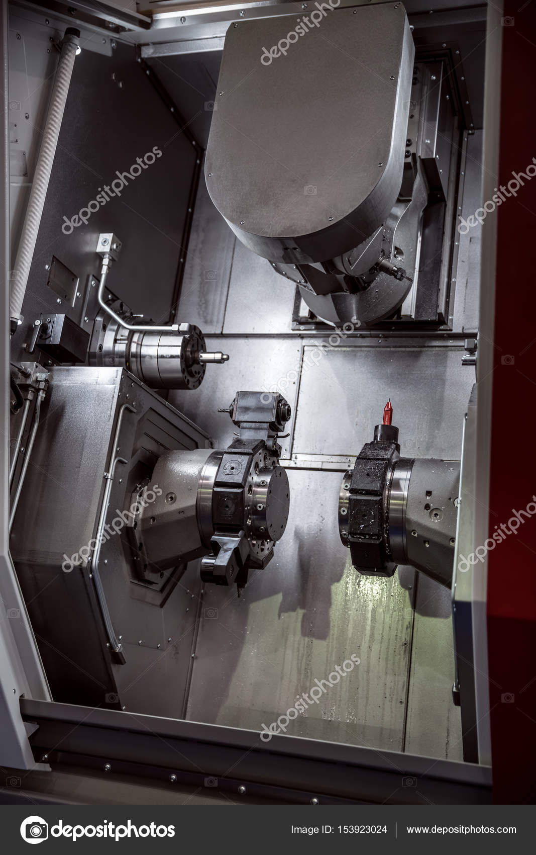 Metalworking CNC milling machine. — Stock Photo © cookelma 153923024