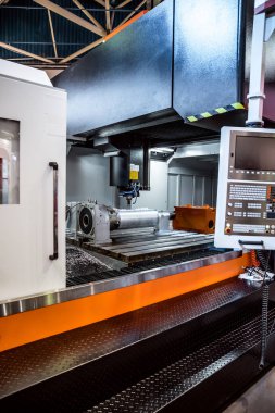 Metal işleme Cnc freze makinesi.