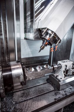Metal işleme Cnc freze makinesi.