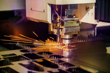 CNC lazer kesimi metal, modern endüstriyel teknoloji.