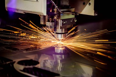 CNC lazer kesimi metal, modern endüstriyel teknoloji.
