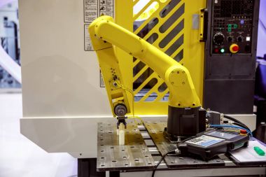 Robotik Kol modern endüstriyel teknoloji.