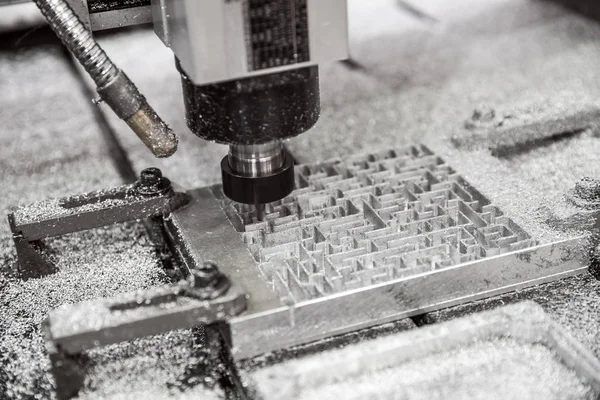 Fresatrice CNC per la lavorazione dei metalli . — Foto Stock