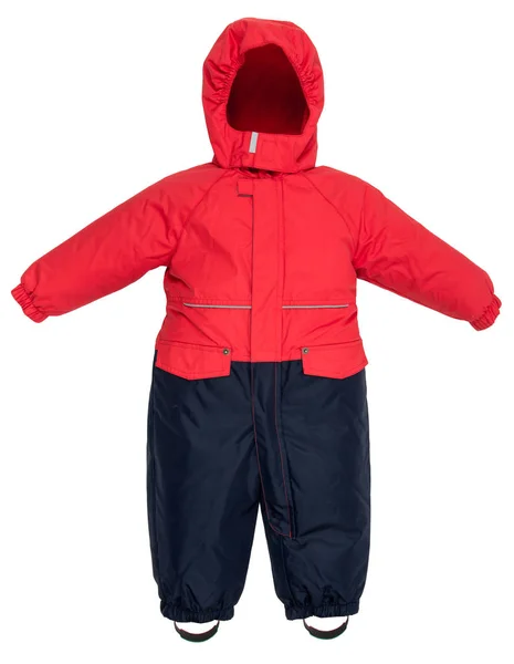 Childrens snowsuit fall — Stock Photo, Image