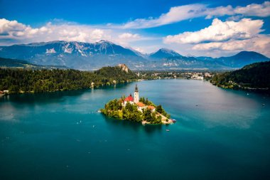 Slovenia - resort Lake Bled. clipart
