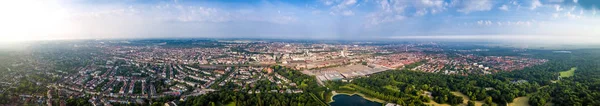 City Municipality of Bremen Aerial FPV drone photography.. Breme — Stock Photo, Image