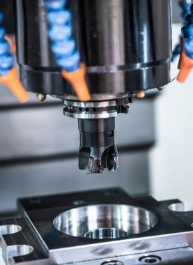 Metal işleme Cnc freze makinesi.