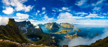 Lofoten is an archipelago in the county of Nordland, Norway. clipart