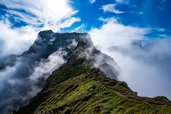 Прибуття являє собою архіпелаг, в графстві Nordland, Норвегія. — стокове фото