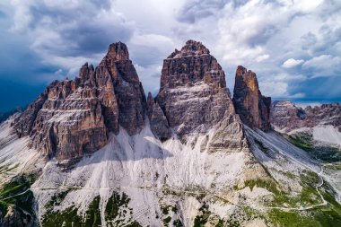 Milli doğa parkı Tre Cime Dolomites Alpleri'nde. Güzel n