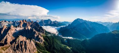 Panorama National Nature Park Tre Cime In the Dolomites Alps. Be clipart