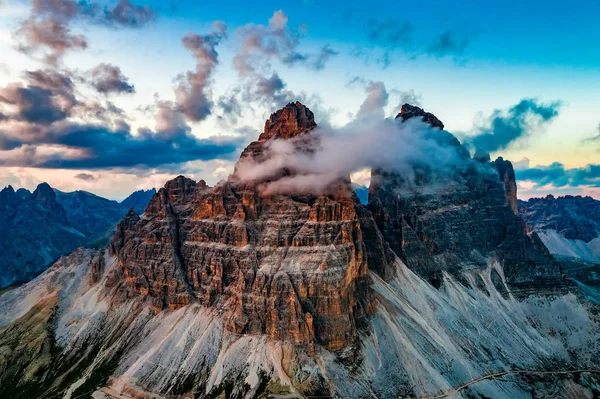 Parque Nacional de la Naturaleza Tre Cime En los Alpes Dolomitas. Hermosa n —  Fotos de Stock