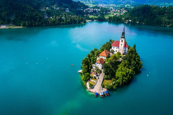 Szlovénia - resort Lake Bled. — Stock Fotó