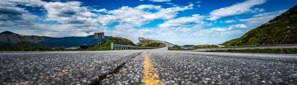 Panorama Road Ocean Atlantycki, Norwegia — Zdjęcie stockowe