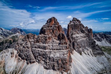 Milli doğa parkı Tre Cime Dolomites Alpleri'nde. Güzel n