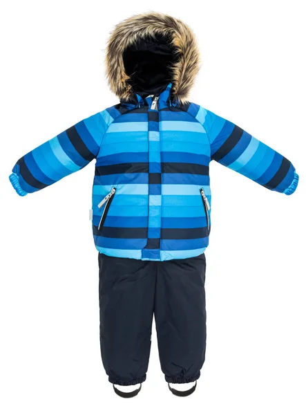 Childrens snowsuit fall — Stock Photo, Image