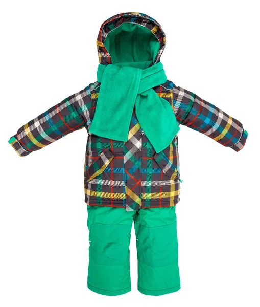 Dzieci snowsuit upadku — Zdjęcie stockowe