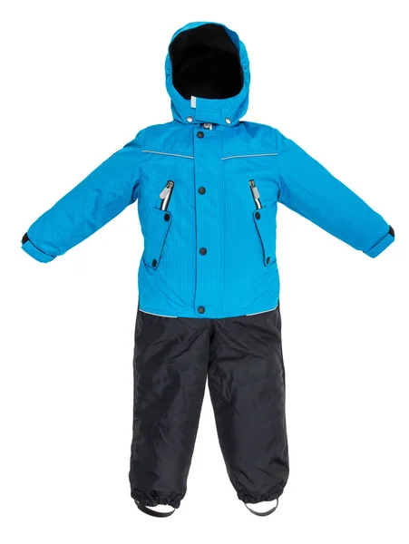 Childrens snowsuit vallen — Stockfoto