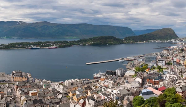 Aksla at the city of Alesund , Norway — Stock Photo, Image