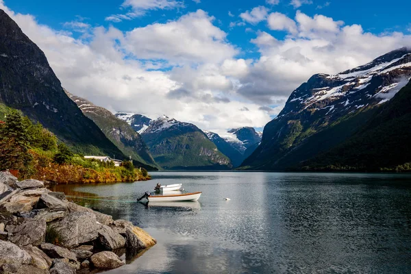 Norvégia gyönyörű természet. — Stock Fotó