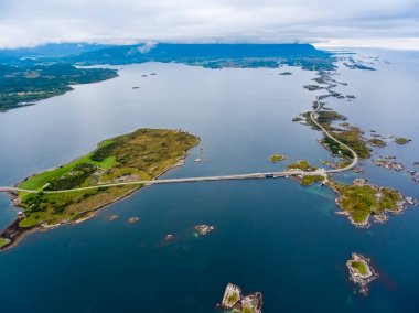 Atlantic Ocean Road hava fotoğrafçılığı.