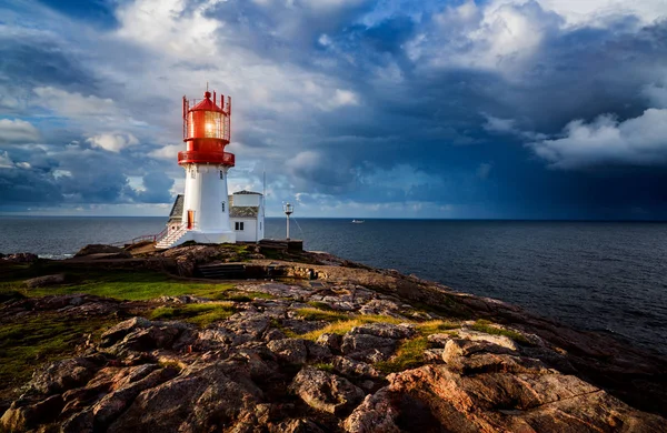 Lindesnes Fyr Lighthouse, Norway — Stock Photo, Image