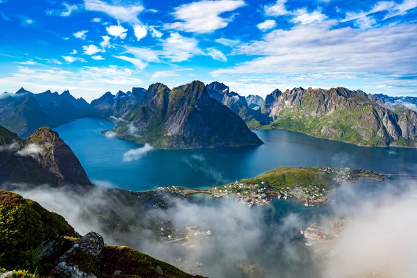 Lofoten eilanden luchtfotografie-archipel. — Stockfoto