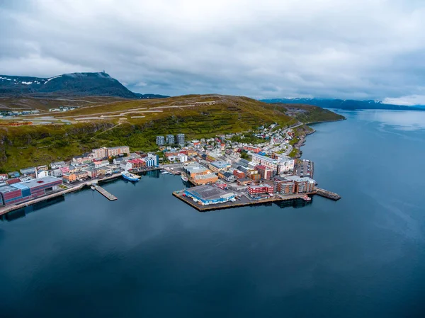 ノルウェーのフィンマルク州ハンマーフェスト市 — ストック写真