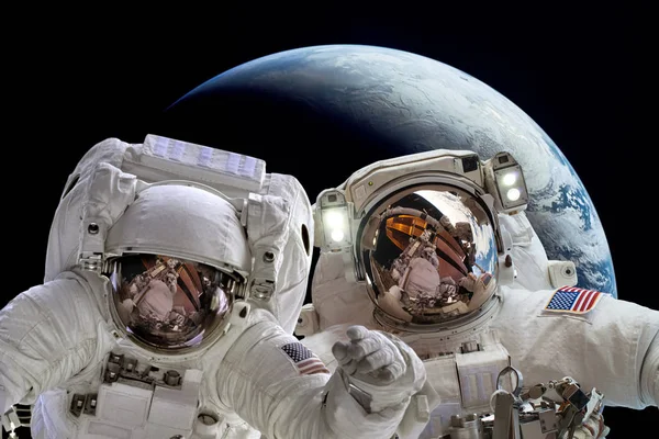 Astronaut în spațiul cosmic — Fotografie, imagine de stoc