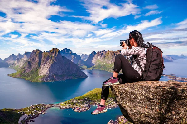Naturfotograf Norwegen lofoten Archipel. — Stockfoto