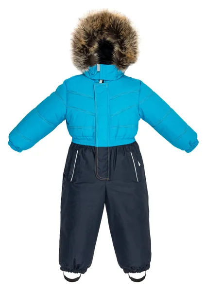 Childrens snowsuit vallen — Stockfoto