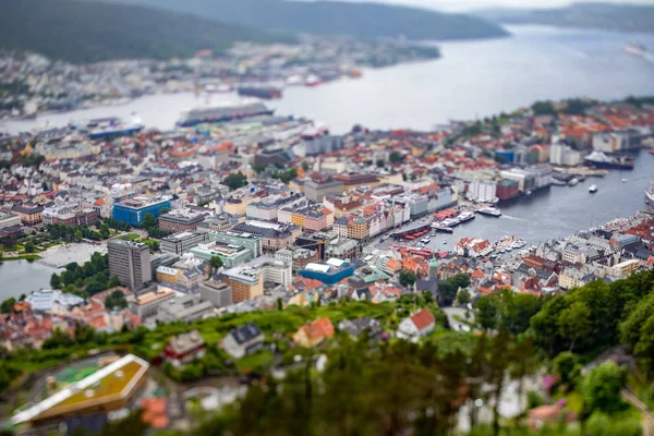 Bergen é uma cidade e um município na Hordalândia, na costa oeste — Fotografia de Stock