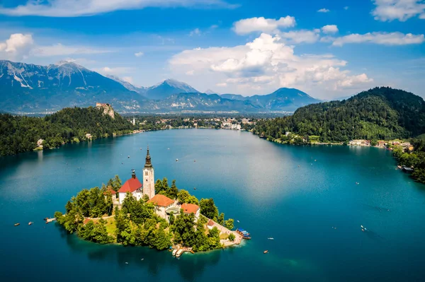 Szlovénia - resort Lake Bled. — Stock Fotó