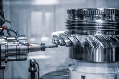 Metal işleme Cnc freze makinesi.