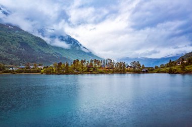Güzel doğa Norveç.
