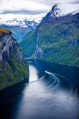 Geiranger fiyort, Norveç.